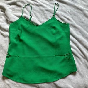 NWOT J. Crew Scalloped Cami Top